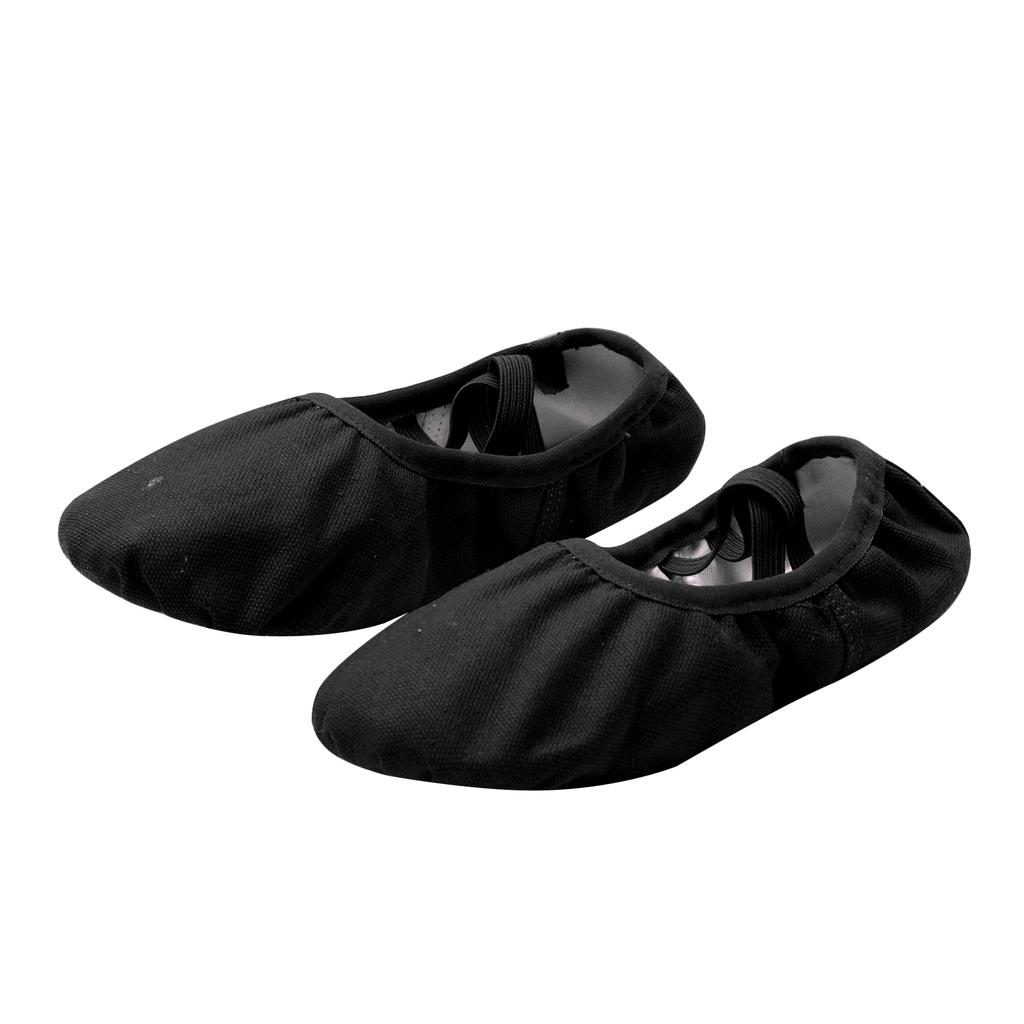 1 пара детской балетной танцевальной обуви для девочек, тапочки для балерины на мягкой подошве, танцевальная гимнастическая обувь