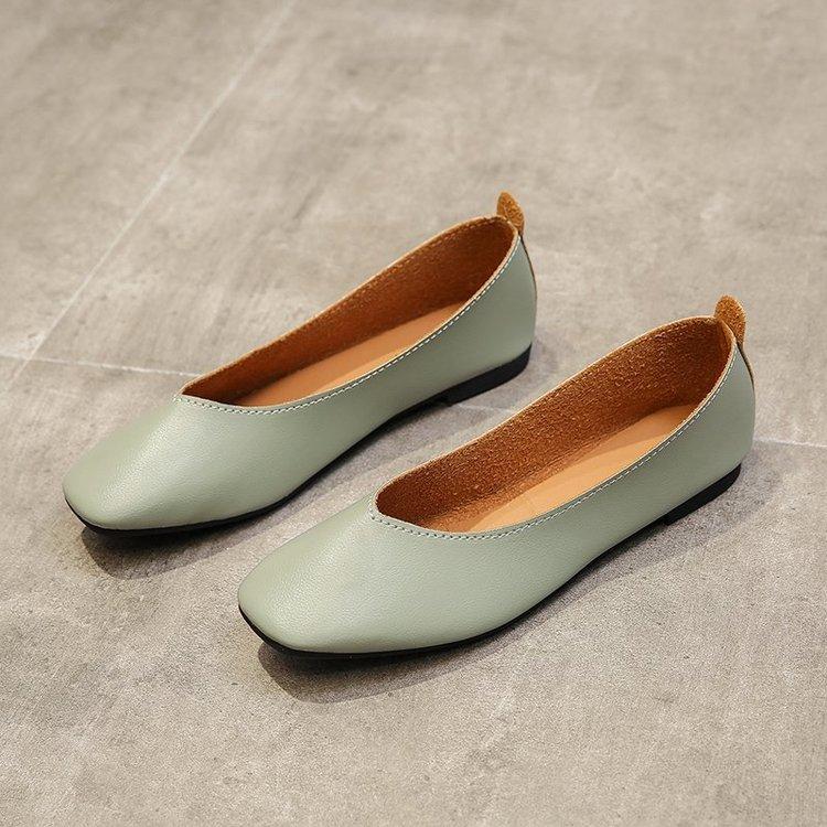 Женская повседневная обувь из мягкой искусственной кожи на плоской подошве