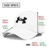 Under Armour Мужская регулируемая кепка-бейсболка UA Blitzing, легкая, эластичная, с влагоотводящей лентой HeatGear, размер L, черная с белым