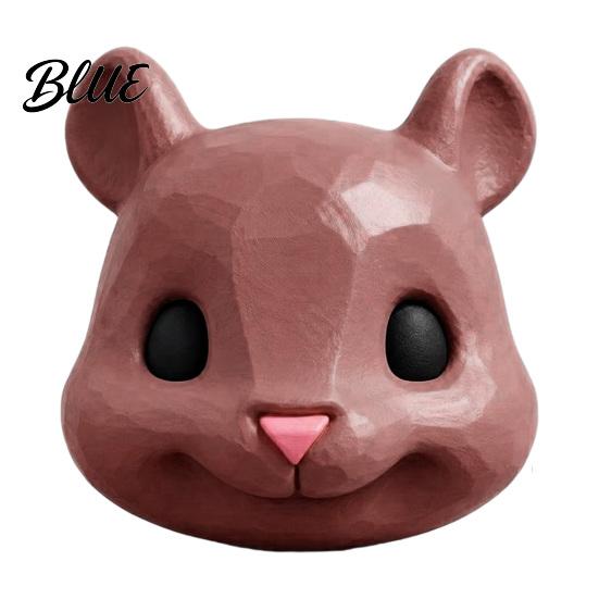 Novelty Garden Decor Squirrel Head Feeder Funny Animal Face Design Hanging Gift for Nature Lovers Wildlife Feeding Station Outdoor Backyard