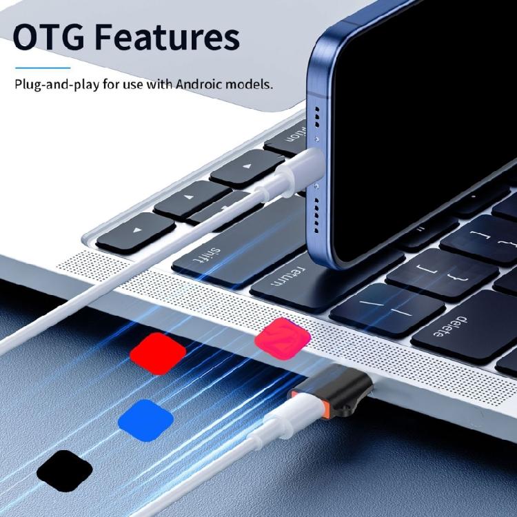 Rugged Metal USB3.0 To Type C Converter with Detachable Lanyard for Seamlessly Smartphones Laptops Connectivity