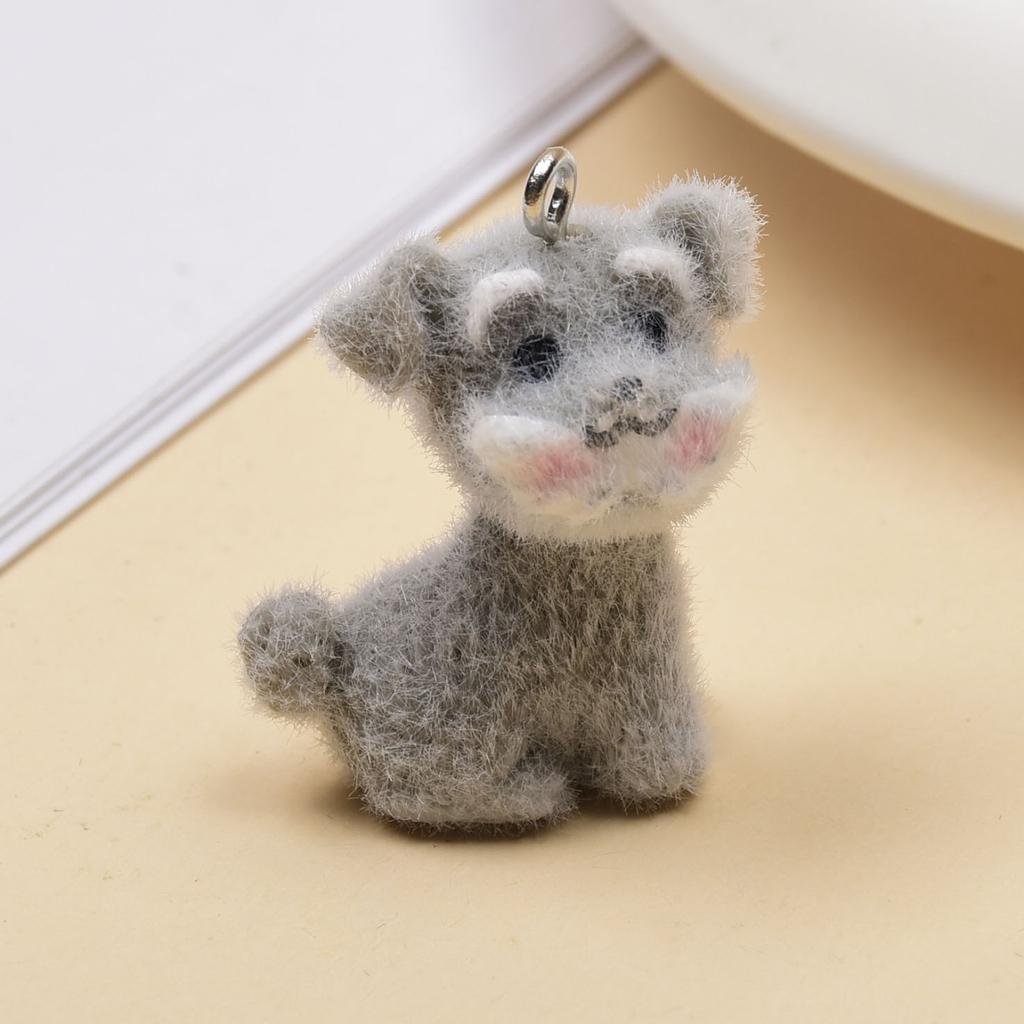 Смола Флокирование Симпатичный Трехмерный Кот Брелок Подвеска Автомобильный Брелок Подвеска Сумка Подвеска