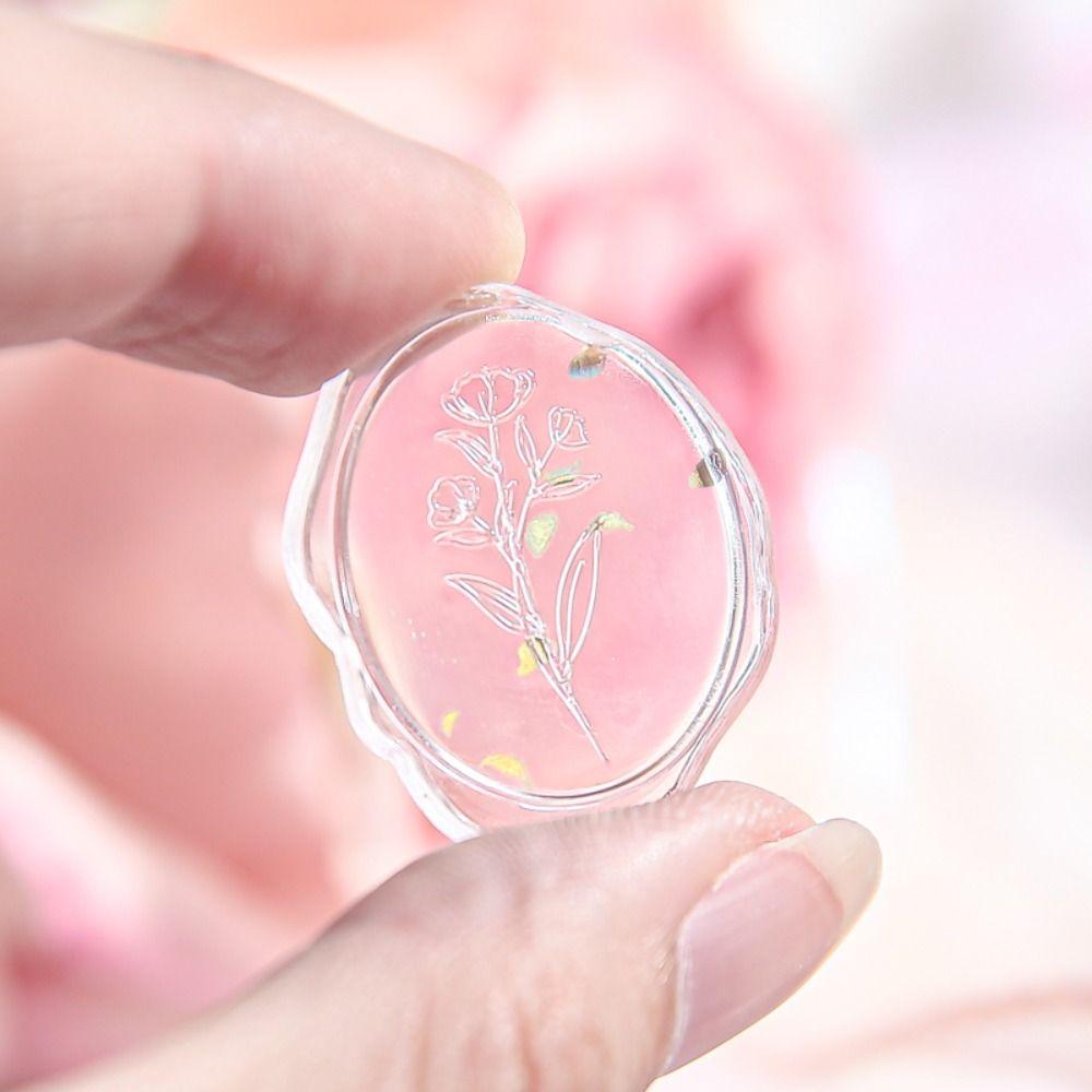15Pcs/set Flower Envelope Sealing Sticker Envelope Decoration Drop Glue Stamp Tags  Diary