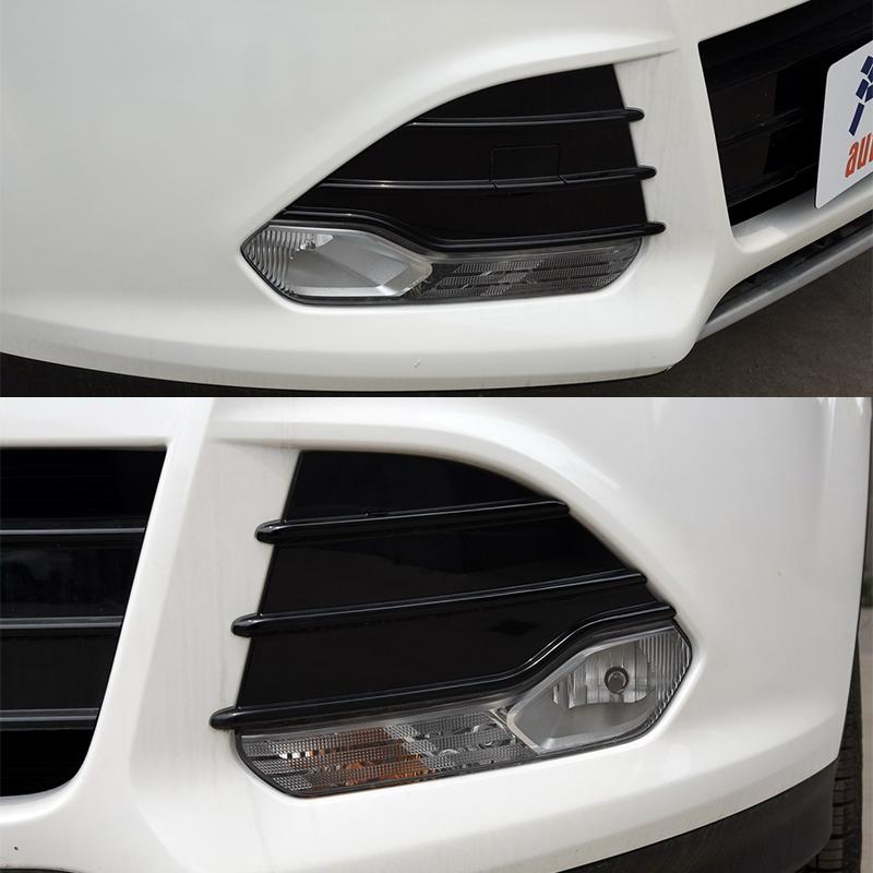 For Ford Escape Kuga 2013 2014 2015 2016 Car Front Bumper Fog Light Lamp Cover Frame Chrome Trim Foglight Foglamp Cap