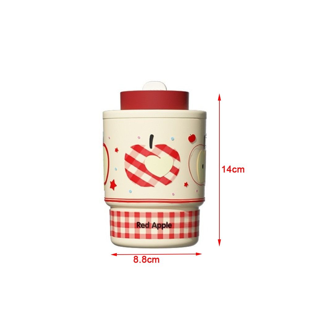 Stainless Steel Cartoon Insulated Cup 420ml Straw Thermal Flask Cute Travel Coffee Mug