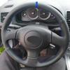 Черно-синяя линия Кожаная оплетка рулевого колеса Для Subaru Impreza 2005 2006 2007