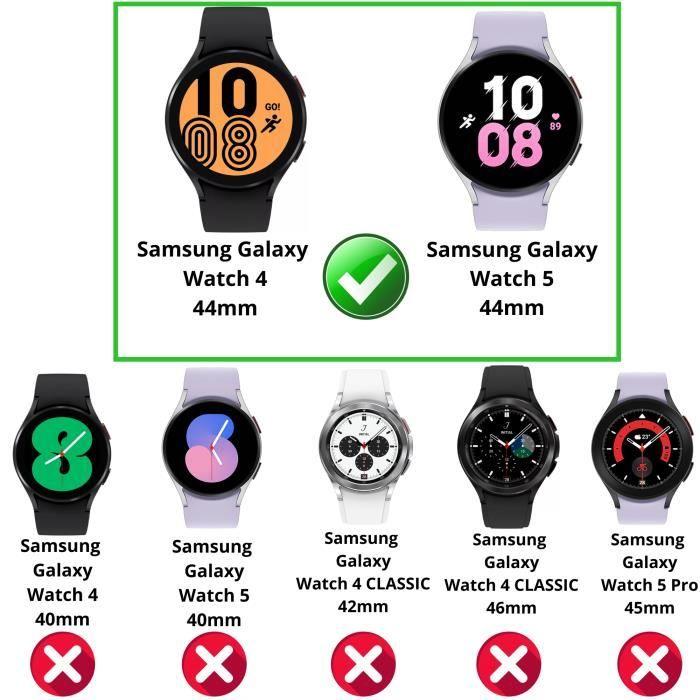 Закаленное Стекло для Samsung Galaxy Watch 5 Watch 4 44мм [Набор из 2 шт.] Защитная Пленка на Экран Часов Антицарапина Phonillico®