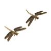 Elegant Brass Dragonfly Figurines Copper Dragonfly Ornament  Garden Decoration