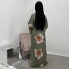 Платье-рубашка Loriyа European Pure Beauty с поясом, длиной до щиколотки, с принтом, серия 2025