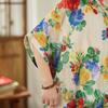 DIMANAF Новое 2026 Женское Большого Размера Весна Лето Пляжное Длинное Платье Модное Женское Свободное Оверсайз Макси Цветочный Принт Черное