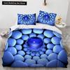 3D Honeycomb King Queen Пододеяльник Твердый Геометрический Комплект Постельного Белья Для Подростков Взрослый Психоделический Абстрактный 2/3 шт Полиэстер Пододеяльник