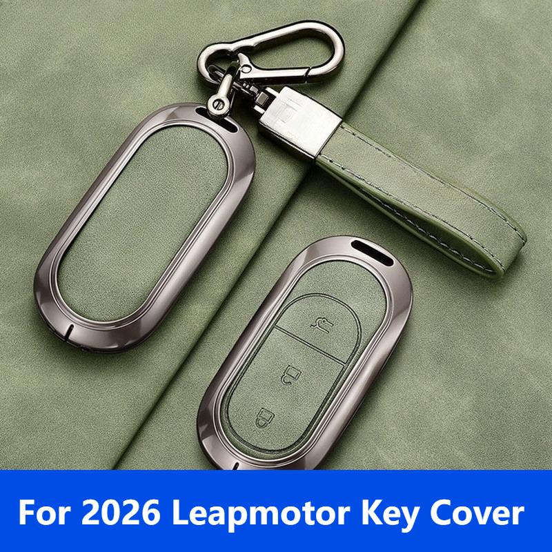 Для 2026 года Чехол-брелок Leapmotor, Полный обертывающий чехол для ключа с брелоком для 2025 T03, C11, S01, C01, Роскошные автомобильные аксессуары для мужчин и женщин