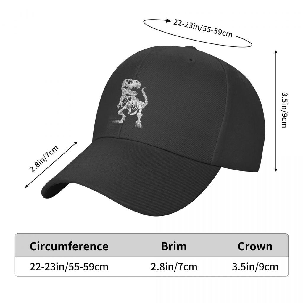 Fashion T-Rex Skeleton Dino Bones Baseball Cap Women Unisex Adjustable Dinosaur Dad Hat Spring Snapback Hats Trucker Caps