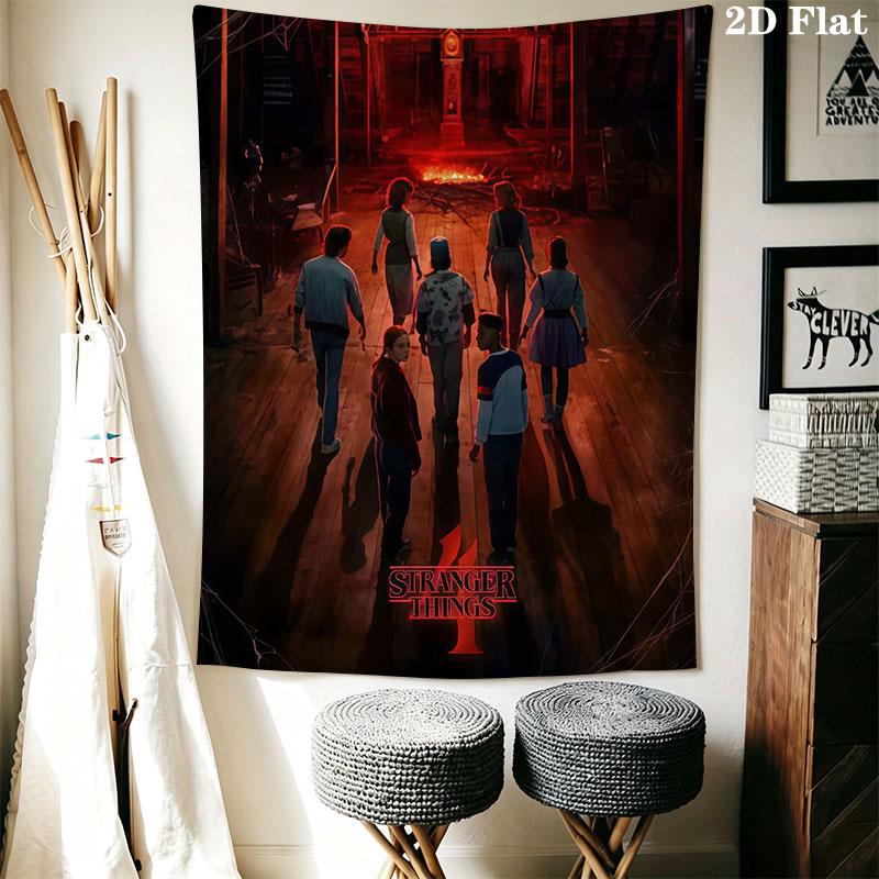 Stranger Things Wall Hanging Printed Fabric Blanket Decorative Tapestries for Bedroom Living Room Home Decor