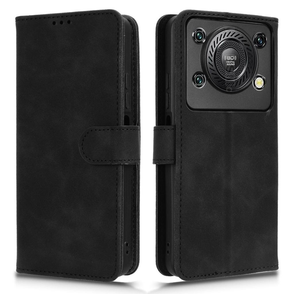 For Oukitel C60 Pro/C60 Leather Case Skin Feel Anti Drop Wallet Flip Phone Cover