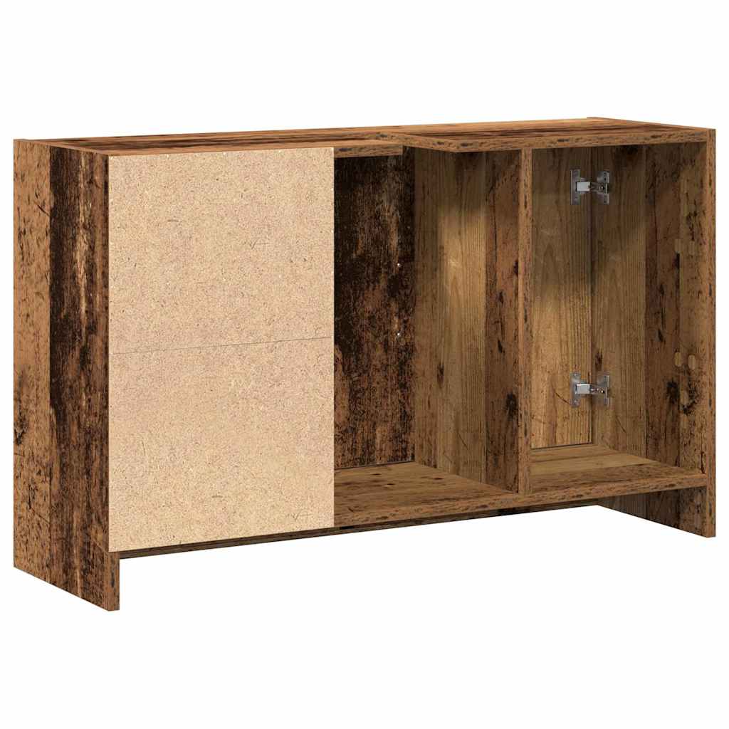 Bathroom Cabinet with Door Reclaimed Wood Look 90 x 29 x 55 cm Engineered Wood