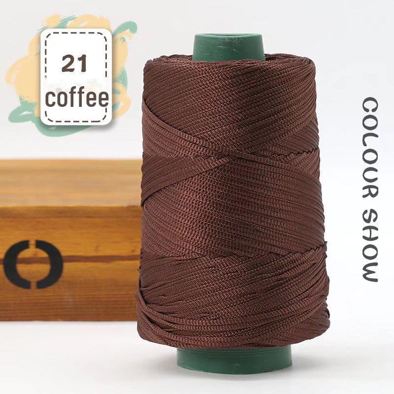 Легкая мерсеризованная хлопковая и льняная нить для шляп, обуви, сумок, подушек. Идеально подходит для изделий ручной работы с усовершенствованной шелковой нитью.