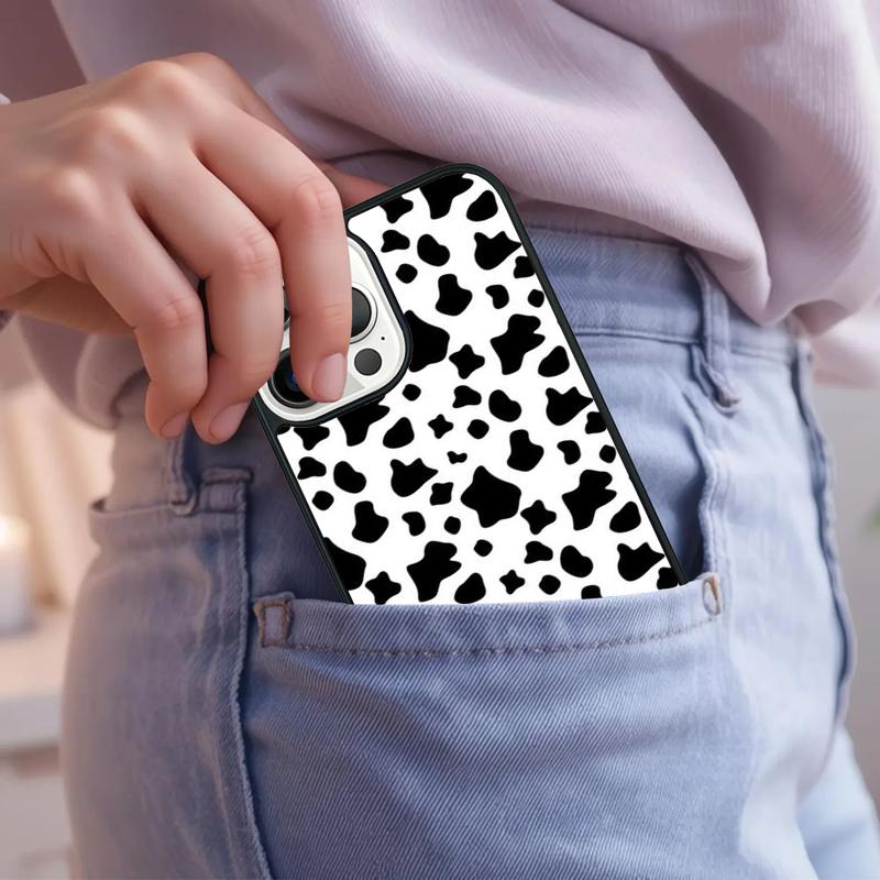 Dalmatian Cow zebra texture Phone Case For iPhone 17 Air 15 16e 14 13 Pro Max Coque 12 11 Pro Max PLUS cover