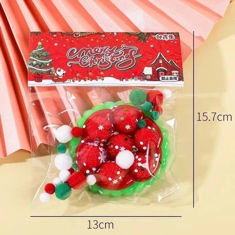 Christmas Cat Paw Squishy Fidget Toy Cute Slow Rebound Stress Relief Toy Pinch Decompression 2025 Xmas Gift Cat Claw Squeeze Toy