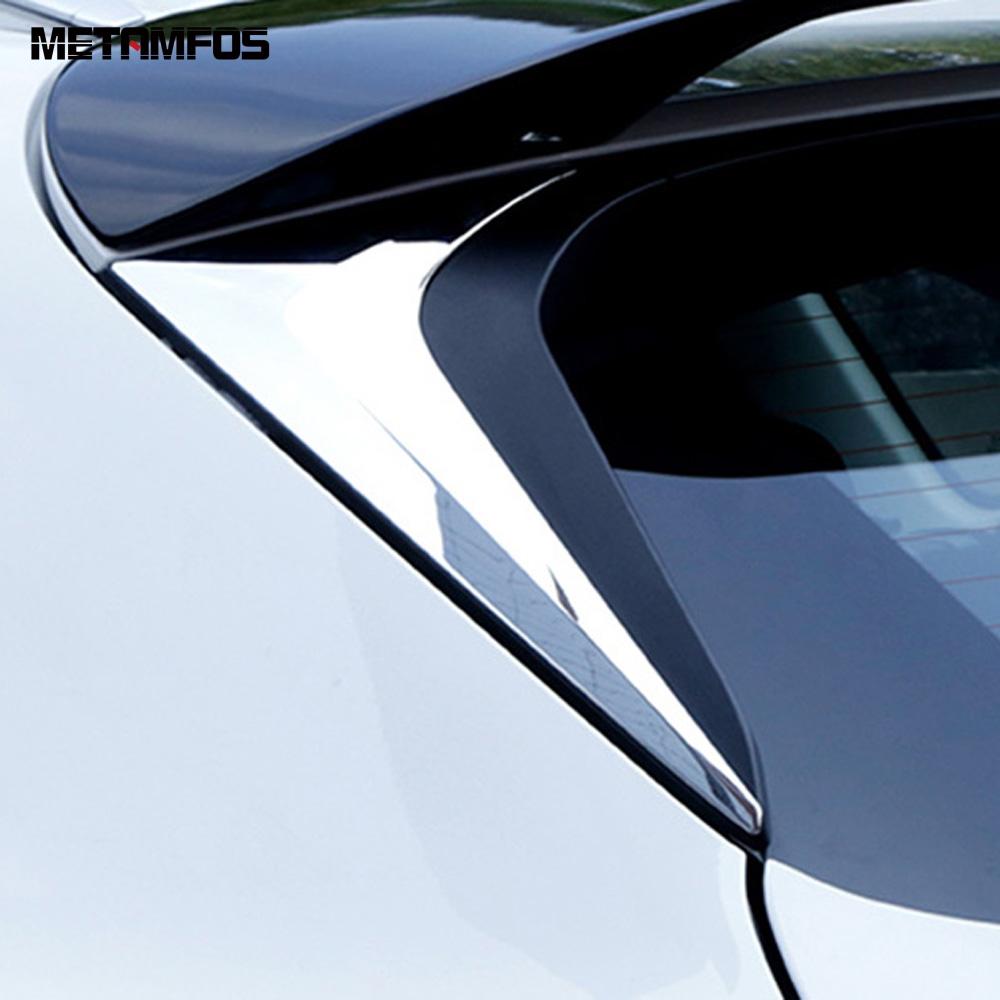 Для Mazda CX-5 CX5 KF 2017-2022 2023 хромированный задний спойлер на заднее окно, крышка крыла, молдинг, накладка, аксессуары для автомобиля
