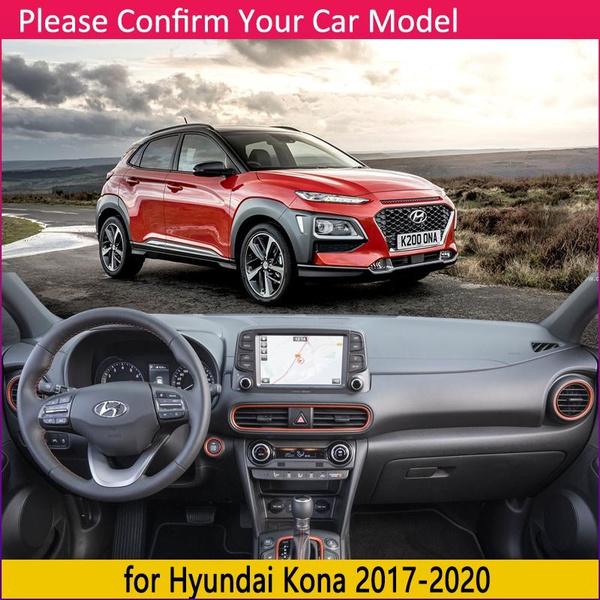 For Hyundai Kona 2017 2018 2019 2020 Anti-Slip Mat Dashboard Cover Pad Sunshade Dashmat Carpet Car Exterior Rug Cape Accessories