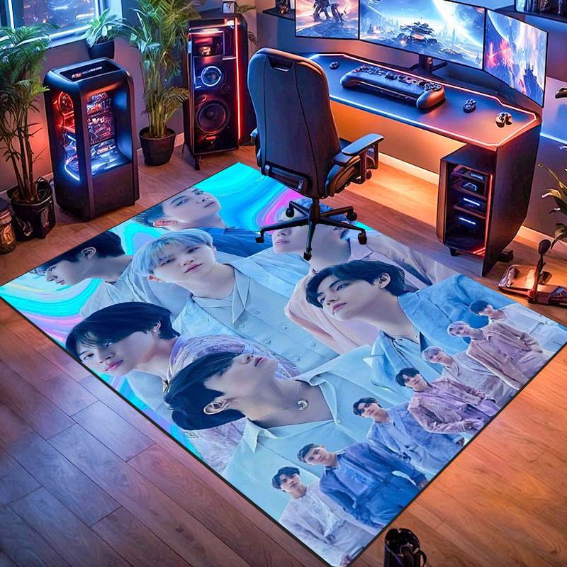 Vibrant Harmony: Colorful Unity carpet Doormat floor mats Office chair cushion Protective pad Dormitory decoration
