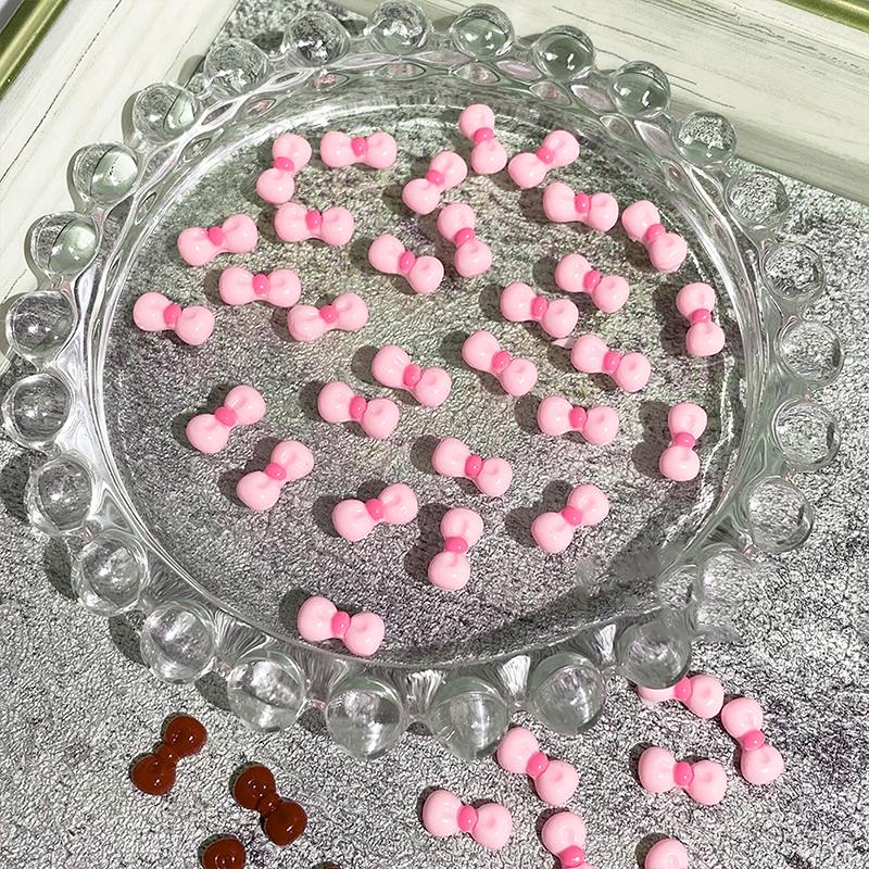 60/90/120 шт. Резиновые бантики, аксессуары для нейл-арта, Кавайная девушка, Аниме, Мультяшные ногти, Сборка, Сделай сам, Красота, Маникюр, Декор