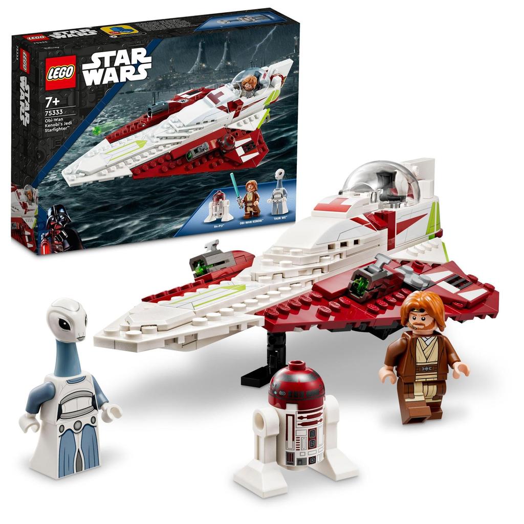 LEGO Star Wars Jedi Starfighter 75333 Игрушечный блок Present Space Boy Мальчики от 7 лет и старше Оби-Ван Кеноби (TM)