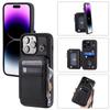 Кожаный чехол-кошелек с ремешком для карты для iPhone 15 Pro Max 14 Plus для Samsung Galaxy S23 Ultra S22 Pro S21 A54 A14 A53 A13, откидная крышка с веревкой на запястье