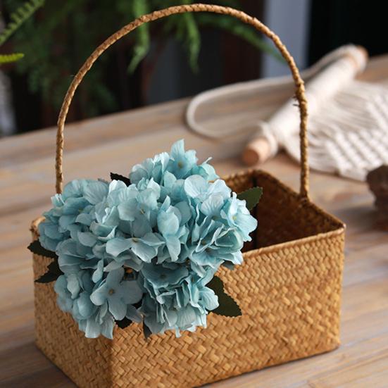 Имитация цветка, не увядающее украшение стола, искусственный шелк, красивая домашняя декоративная имитация гортензии для гостиной