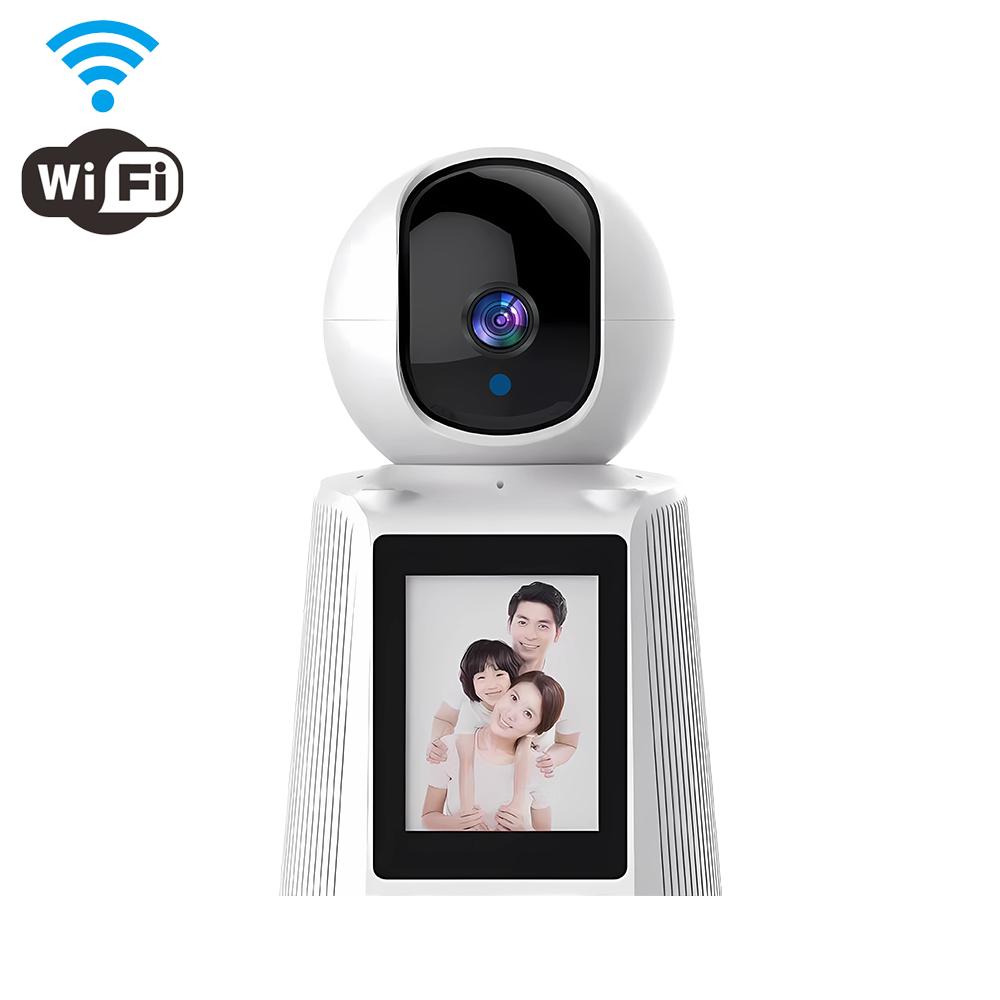 Видеозвонок Интеллектуальная Wi-Fi камера с 2,8-дюймовым IPS-экраном HD 1080P IP-камера для вызова одной кнопкой Двусторонняя видеосвязь Беспроводная камера ночного видения