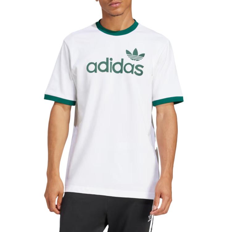 adidas Оригинальная футболка с трилистником, удобная, дышащая, приятная для кожи, простая, с коротким рукавом, мужские топы, не совсем белого цвета JC8371