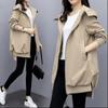 Windbreaker Women Autumn Coat 2023 Casual Women's Hooded Trench Coat