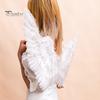 Halloween Cosplay Angel Wing Prop with Elastic Band Goose Feather Bright Colors Good Detail Stage Show Performance Role-Playing Party Dance Fake Wing