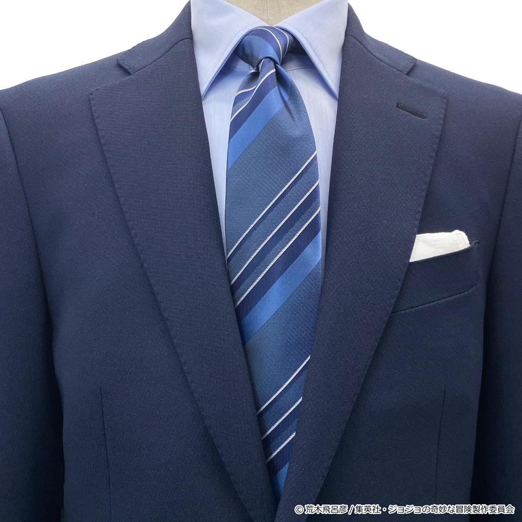 Necktie Bizarre Adventure Part 2 Necktie Caesar Blue 1 Standard [Florence Spec] JoJo's JJN000004-008