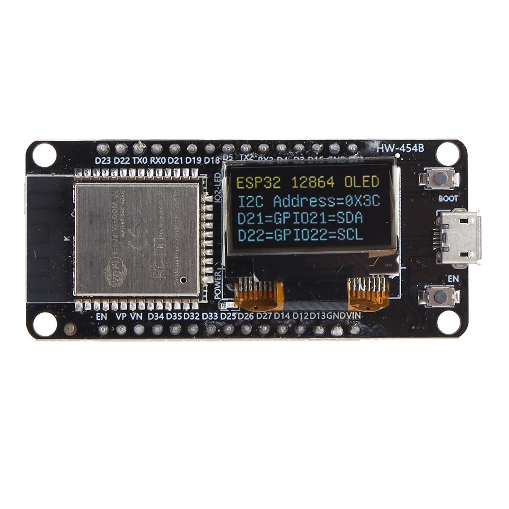 ESP32 WiFi+BT Development Board CH340 with 0.96 OLED Screen Yellow Blue Display