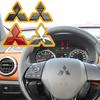 ABS для Логотипа Автомобиля Накладка на Руль Наклейка Пряжка Эмблема Lancer Outlander Pajero ASX Eclipse Cross Ralliart