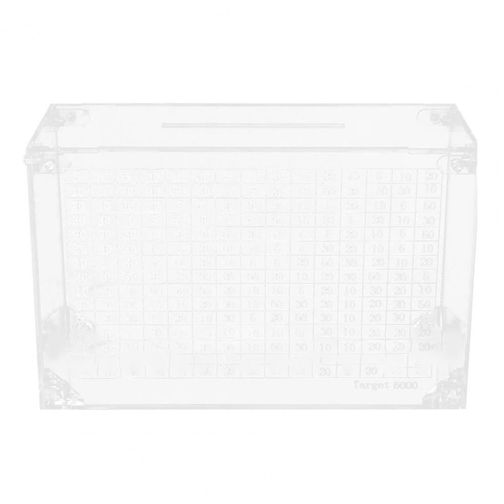 Transparent Piggy Bank Coin Cash Container Acrylic Money Box with Counter Kids Adults Clear  Money Saving Box Boys Girls Gift