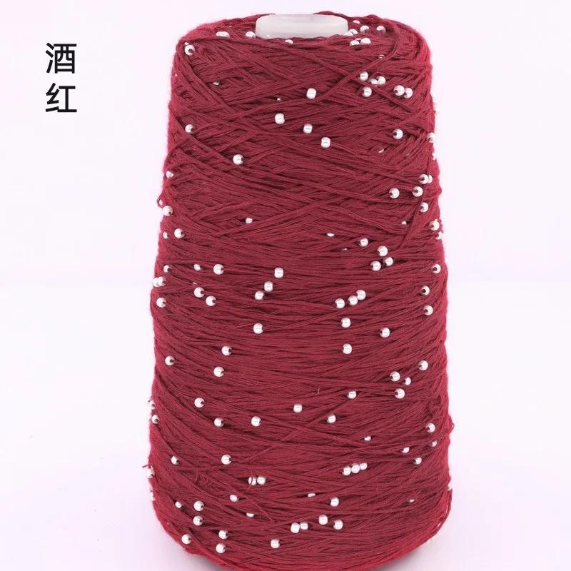 6 нитей мерсеризованного хлопка + жемчужная нить ручного плетения из чистого хлопка тонкая шерстяная нить для вязания крючком бисер своими руками ручного плетения