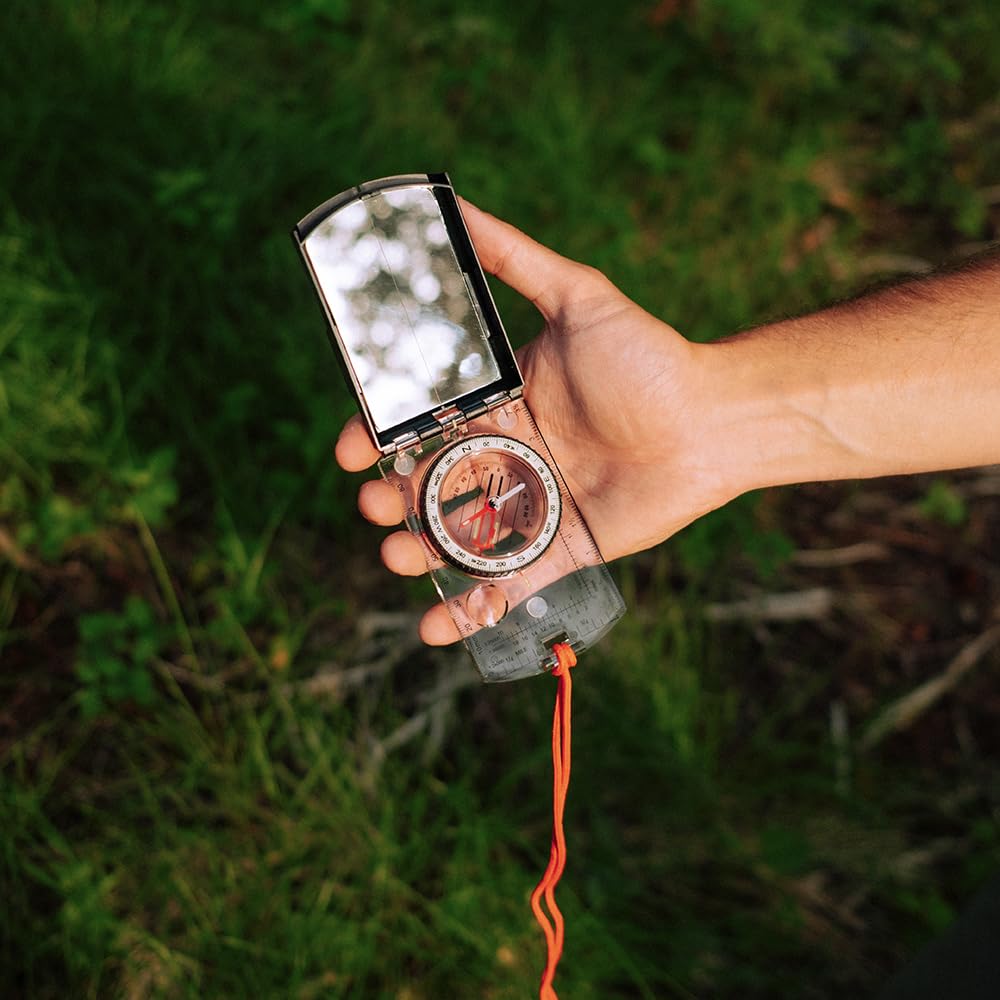 Профессиональный компас-карта Sun Company с регулируемым склонением — портативный компас с базовой пластиной для ориентирования, пешего туризма, туризма с рюкзаком и выживания