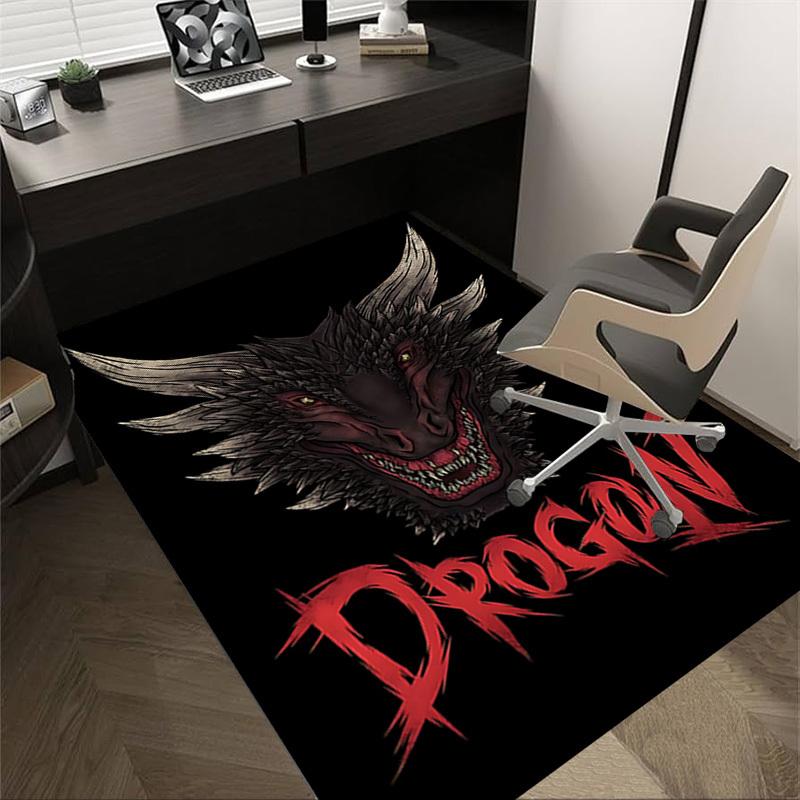 1pc Drogon Carpet, Office Rug Outdoor Mat Home Decor Area Carpet Festival