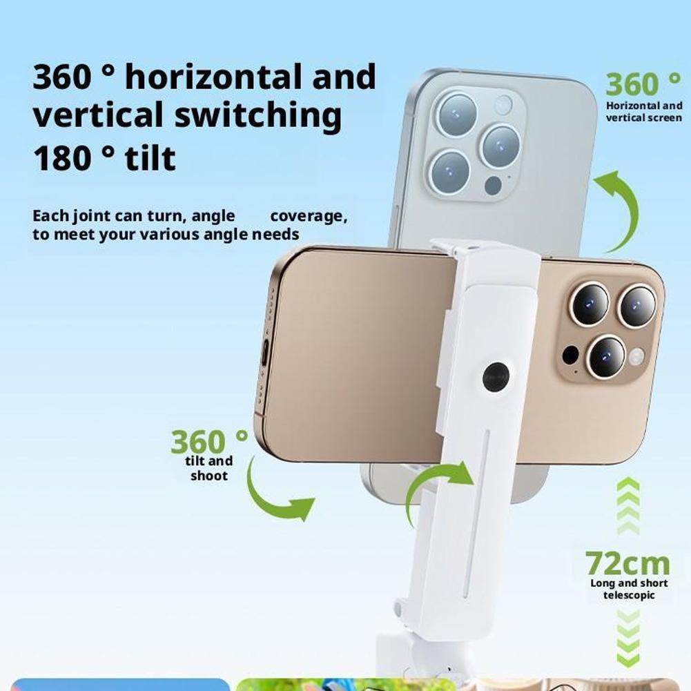 1Pcs Retractable Cell Phone Bluetooth Mini Selfie Stick With Convenient Photo Button With 360 Degree Rotation Compact Portable