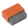 27 Pcs Metal Stamps Orange High Carbon Steel Metal Lowercase Letter Punch Stamp Set for Jewelry Leather with Box