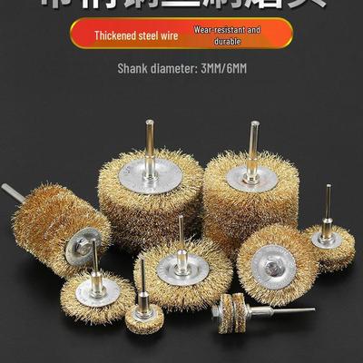 Электрическая стальная проволочная щетка – Щетка для удаления ржавчины и полировки по дереву с хвостовиком