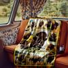 Wild Bison Collage Artwork Featuring Various Scenes Blanketcustomizable With Your Namecomfortable And Stylish Perfect For Travel Beds Chairs Offices