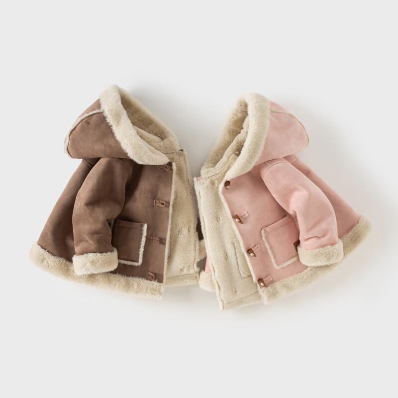 Зимняя куртка DaveBella Kids из замши с флисовой подкладкой