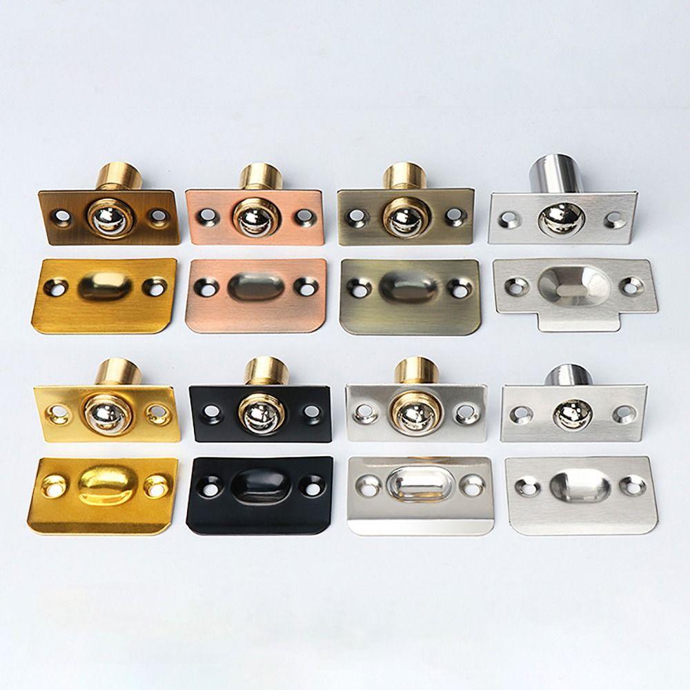 1 комплект стопора для двери шкафа/ворот с винтами, набор защелок для двери, новый шариковый фиксатор для двери шкафа
