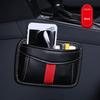 1Pc PU Leather Car Interior Storage Bag Phone Holder Organizer Car Accessories