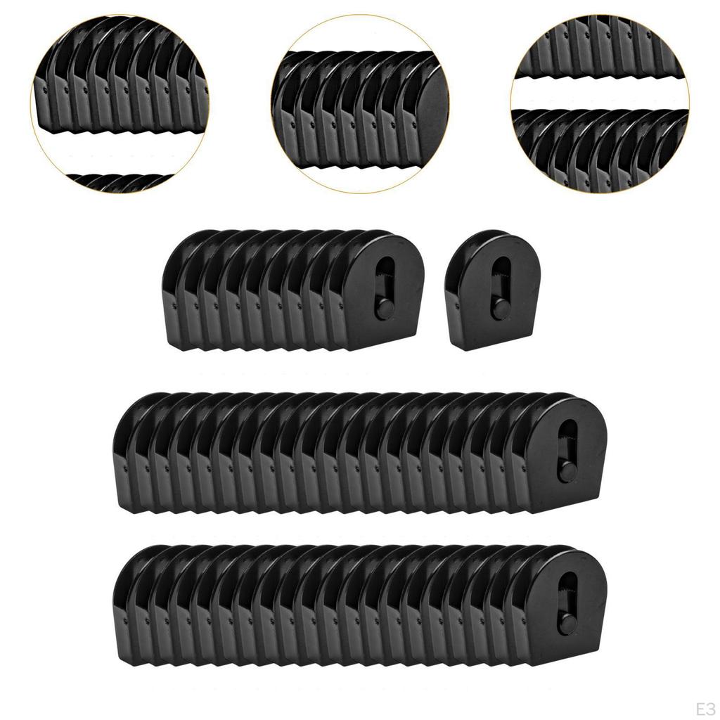 50 Pieces Shoelace Wheel Cord Lock Stoppers End Slider Easy To Use Multi-use Toggle Stopper for