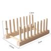 Шкафчик Бамбуковая Сушилка Деревянная Подставка для Тарелок Сушилка для Посуды Кухонный Органайзер для Тарелок/Разделочных Досок/Тарелок/Чашек/Крышек для Кастрюль